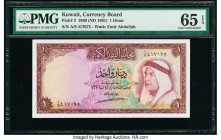 Kuwait Kuwait Currency Board 1 Dinar 1960 (ND 1961) Pick 3 PMG Gem Uncirculated 65 EPQ. 

HID09801242017

© 2020 Heritage Auctions | All Rights Reserv...
