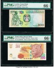 Lesotho Central Bank of Lesotho 100 Maloti 2009 Pick 19e PMG Gem Uncirculated 66 EPQ; South Africa South African Reserve Bank 200 Rand ND (2005) Pick ...