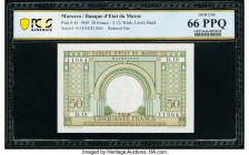 Morocco Banque d'Etat du Maroc 50 Francs 2.12.1949 Pick 44 PCGS Banknote Gem UNC 66 PPQ. 

HID09801242017

© 2020 Heritage Auctions | All Rights Reser...