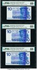 Netherlands Netherlands Bank 10 Gulden 25.4.1968 Pick 91b Three Examples PMG Gem Uncirculated 69 EPQ; Superb Gem Unc 68 EPQ (2). 

HID09801242017

© 2...