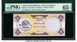 United Arab Emirates Currency Board 5 Dirhams ND (1973) Pick 2a PMG Gem Uncirculated 65 EPQ. 

HID09801242017

© 2020 Heritage Auctions | All Rights R...