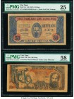 Vietnam Giay Bac Viet Nam 50; 500 Dong ND (1947); 1949 Pick 11c; 31b Two Examples PMG Very Fine 25; Choice About Unc 58. 

HID09801242017

© 2020 Heri...