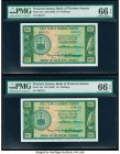 Western Samoa Bank of Western Samoa 10 Shillings ND (1963) Pick 13a Two Consecutive Examples PMG Gem Uncirculated 66 EPQ (2). 

HID09801242017

© 2020...