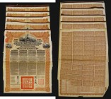 China, Chinese Government 1913 Reorganisation Gold Loan, bonds for &pound;20, Hong Kong & Shanghai Bank issues, vignettes of Mercury and Chinese scene...