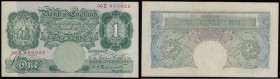 One pound Peppiatt B238 issued 1934, last series 06Z 853922, Pick363c, AU

Estimate: GBP 40 - 70