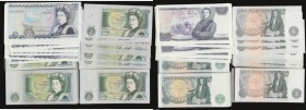 One pounds Page B337 (47) AU - Unc including consecutive numbers these often X73 prefix, One Pounds Page B339 last series (6) 13Y 311564 to 311569 AU-...