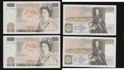 Fifty pounds Somerset B352 issued 1981 (2 consecutives) series B10 323117 and 118, Christopher Wren on reverse, Pick381a, about UNC-UNC

Estimate: G...