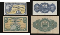 Gibraltar One Pound 1.6.1938 Fine or better Pick 15a and Ten Shillings 1.5.1965 VF Pick 17 with two small ink annotations obverse

Estimate: GBP 35 ...
