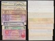 Iraq Travellers Cheques Rafidain Bank, Head Office Baghdad (7) US$200, US$100, 2 of each in a different design, &pound;20, &pound;10, &pound;2 all EF-...