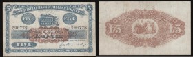 Northern Ireland Five Pounds - Provincial Bank of Ireland 1938-1946 issue dated 5th January 1942, signature Kennedy, blue on brown underprint, Pick 23...