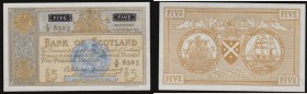 Scotland &pound;5 15 September 1961 Pick 103 aU (a centre fold and another light fold) 

Estimate: GBP 50 - 80