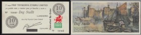Wales 10 Swilt Llandudno, Cancelled By Order in black obverse, serial No. 10960 colourful old port scene on reverse, UNC

Estimate: GBP 30 - 40