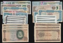 World (22) Egypt Ten Pounds 1964 issue (3) Pick 41 VG, Eritrea Five Nafka 1997 issues Pick 2 (5) includes four with consecutive numbers, GEF to A/UNC,...