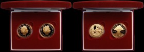 Five Pound Crowns 2005 a 2-coin set in Gold comprising 2005 Trafalgar S.L14 and 2005 Nelson S.L15 Gold Proofs FDC in the Royal Mint box of issue with ...