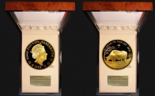 One Thousand Pounds 2021 Sheng Xiao Collection - Chinese Lunar Year of the Ox, One Kilo of .999 Gold, 100mm diameter, Reverse design by Harry Brockway...
