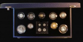 Proof Set 2006 The Queens 80th Birthday Collection the 13 coin set with the Maundy Money all struck in silver nFDC, some coins including the Maundy wi...