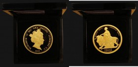 Alderney Twenty Pounds 2019 200th Anniversary of the Birth of Queen Victoria, Reverse: Una and the Lion .999 Gold Proof by Hatton's of London and weig...