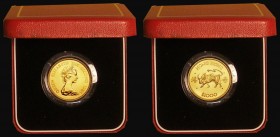 Hong Kong $1000 Gold 1985 Year of the Ox KM#53 Lustrous UNC in the red Royal Mint box of issue with certificate

Estimate: GBP 700 - 800