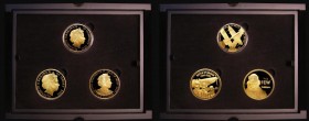 Jersey/Guernsey/Isle of Man Five Pounds 2020 80th Anniversary of the Battle of Britain, a 3-coin set in gold, each One Ounce of 24 carat Gold comprisi...