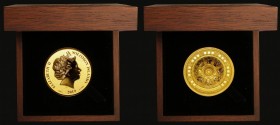 Solomon Islands Fifty Dollars 2019 St. Paul's Cathedral Gold Proof, 100 grams of .999 pure gold FDC cased as issued with certificate number 13 of 49 i...