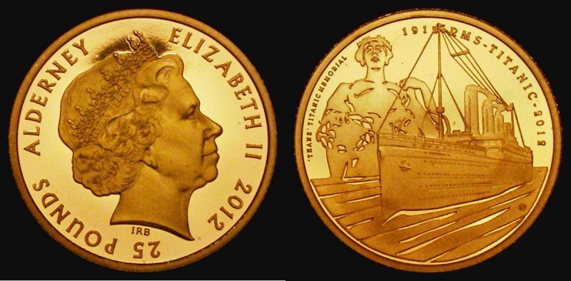 Alderney Twenty Five Pounds 2012 100th Anniversary of the Sinking of the Titanic...