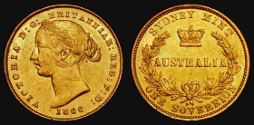 Australia Sovereign 1866 Sydney Branch Mint, Marsh 371, McDonald 113, NEF/EF with some contact marks

Estimate: GBP 450 - 550