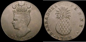 Barbados Penny 1788 Large Pineapple KM#Tn8 VF

Estimate: GBP 15 - 30