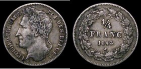 Belgium Quarter Franc 1843 KM#8 Good Fine, toned, a scarce date in this short series

Estimate: GBP 130 - 160