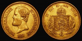 Brazil 20000 Reis Gold 1851 KM#463 GF/NVF a scarce two-year type

Estimate: GBP 750 - 850