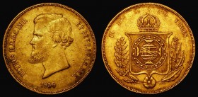 Brazil 20000 Reis Gold 1856 KM#468 About VF

Estimate: GBP 750 - 850