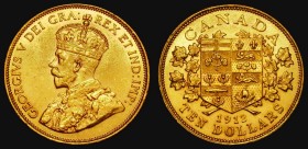 Canada Ten Dollars Gold 1912 KM#27 GEF/AU and lustrous with some contact marks

Estimate: GBP 750 - 850