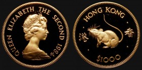 Hong Kong $1000 Gold 1984 Year of the Rat KM#52 Proof, the odd minor hairline, otherwise FDC, uncased

Estimate: GBP 700 - 900
