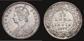 India 1/12th Anna 1897 KM#483 NEF silvered 

Estimate: GBP 200 - 250