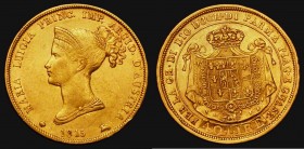 Italian States - Parma 40 Lire Gold 1815 C#32 Near VF/VF, a scarce two year type with only 220,000 minted

Estimate: GBP 650 - 850