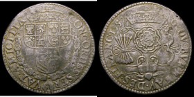 Netherlands Jetton 1557 Billon 29mm diameter, Obverse: Three shields crowned, CONCORDES. SERVAT. AMICITIA Reverse Rose with bundle of arrows G.DV.BVRR...