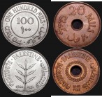 Palestine (2) 100 Mils 1940 KM#7 EF and lustrous, 20 Mils 1942 Bronze KM#5a About EF with traces of lustre

Estimate: GBP 130 - 160