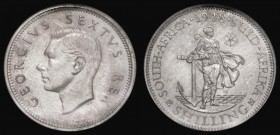 South Africa Shilling 1948 Proof KM#37.1 in an ANACS holder and graded PF66

Estimate: GBP 70 - 90
