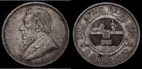 South Africa Two Shillings 1895 KM#6 VF/GVF lightly toned, the obverse with some contact marks

Estimate: GBP 70 - 100
