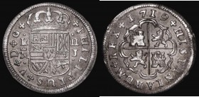 Spain 2 Reales 1719 J KM#296 4.98 grammes VF the edge with traces of filing, Ex-mount

Estimate: GBP 50 - 60