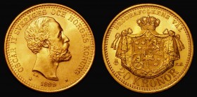 Sweden 20 Kronor Gold 1899 EB KM#748 Lustrous UNC

Estimate: GBP 400 - 500