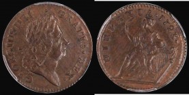 USA/Ireland Halfpenny 1723 Woods, Small 3, Breen 157, in a PCGS holder and graded AU58 (ticket in holder states Farthing in error)

Estimate: GBP 15...