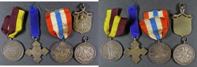 Army Temperance Society Medals (5) 1901 In Memory of Queen Victoria 19.11 grammes NVF with suspension loop and ribbon, undated, George and the Dragon ...