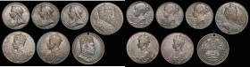 Coronations and Jubilees in small group in silver (7) GB (6) Queen Victoria Diamond Jubilee 1897 (3) 26mm in silver the Official Royal Mint issue NEF ...