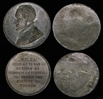 Medal dies for France Medal 1810 Felix Arturo Lope de Vega y Carpio - Spanish Playwright and poet, for a 41mm diameter medal by Roga, Obv: Bust wearin...