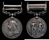 India Medal 1895-1902 with one bar - Punjab Frontier 1897-98 awarded to 138 Sepoy Kardhayia 38th Bt. Infy Good Fine/NVF cleaned

Estimate: GBP 40 - ...