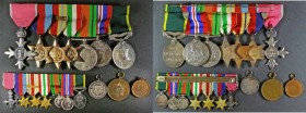 OBE and World War II group of six to 6208074 Sjt. E. Hawkes comprising 1939-45 Star, Africa Star with 8th Army clasp, Italy Star, Defence medal, War M...