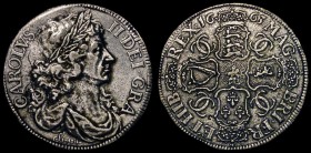 Crown 1663 Petition a Cast copy of Thomas Simon's famous issue as ESC 72, Bull 429 with incuse C stamped in the reverse field, 20.01 grammes, Fine/Goo...