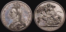 Crown 1887 Proof ESC 297, Bull 2586 in an NGC holder and graded PF63 desirable thus

Estimate: GBP 3000 - 4000