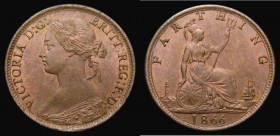 Farthing 1866 Close 66 in date as Freeman 514 dies 3+B Choice UNC toned, with traces of lustre, in an LCGS holder and graded LCGS 82

Estimate: GBP ...