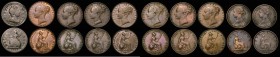 Farthings (10) 1721 Peck 822 VG. 1842 Peck 1562 Fine with some edge nicks, scarce. 1846 Inverted 8 in date Fine/Good Fine and scarce. 1848 Peck 1569 N...